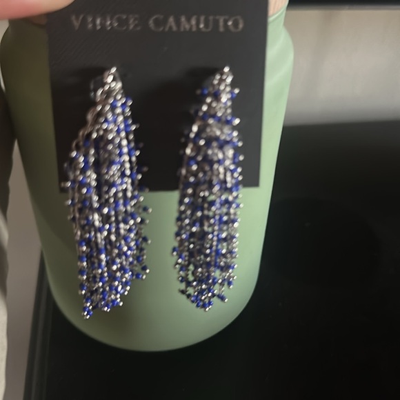 Vince Camuto Blue and Silver Dangle Earrings - Picture 11 of 12